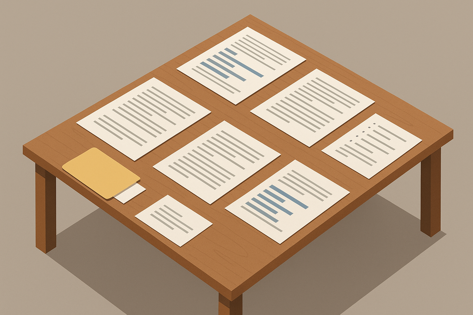 tabuľka s dokumentáciou