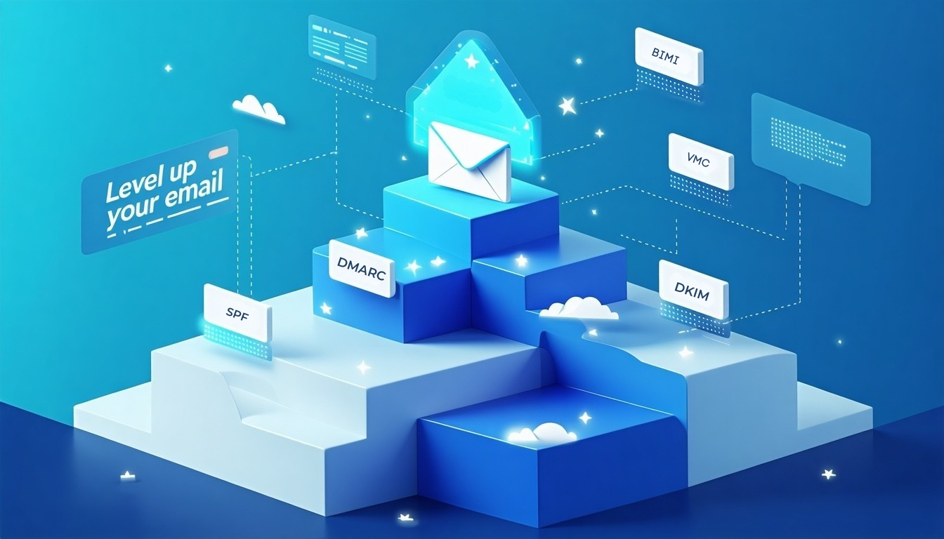 Vzťah SPF DKIM DMARC VMC BIMI